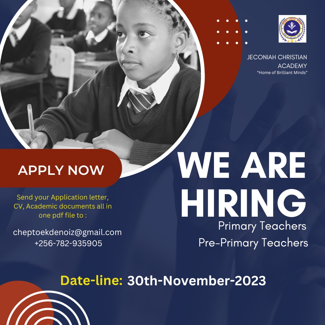 Job Vacancies at Jeconiah Christian Academy